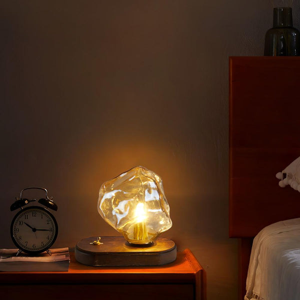 Eis Stein Glas Atmosphärische Tischlampe