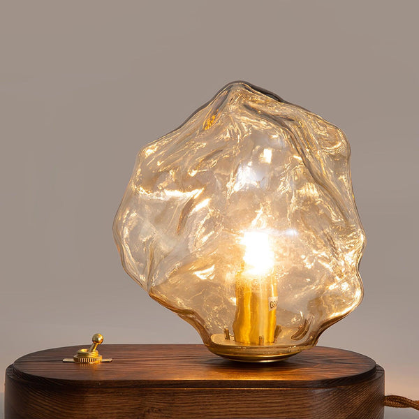 Eis Stein Glas Atmosphärische Tischlampe