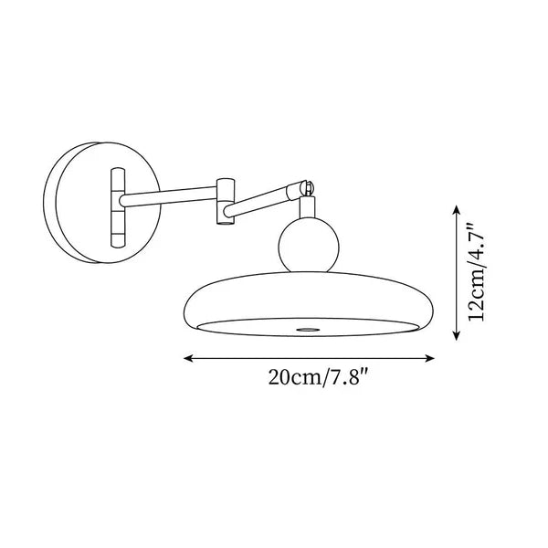 Elegante Wandleuchte für das Schlafzimmer