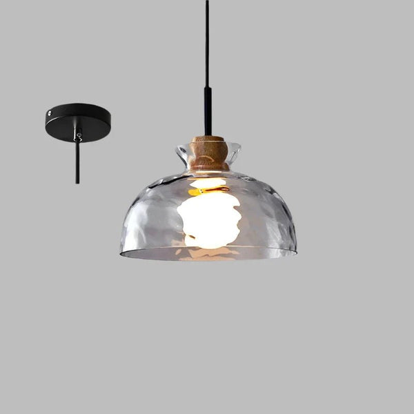 Minimalistische Art Ripple Glas-Hängelampe