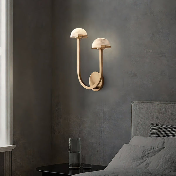 Pilzalabaster-Wandlampe für Ihr Zuhause