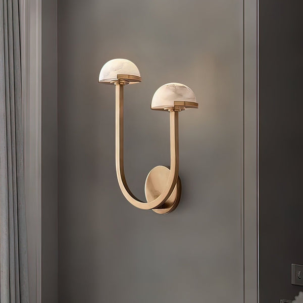 Pilzalabaster-Wandlampe für Ihr Zuhause