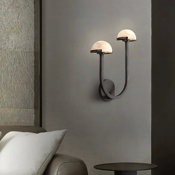 Pilzalabaster-Wandlampe für Ihr Zuhause