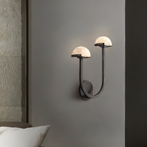Pilzalabaster-Wandlampe für Ihr Zuhause