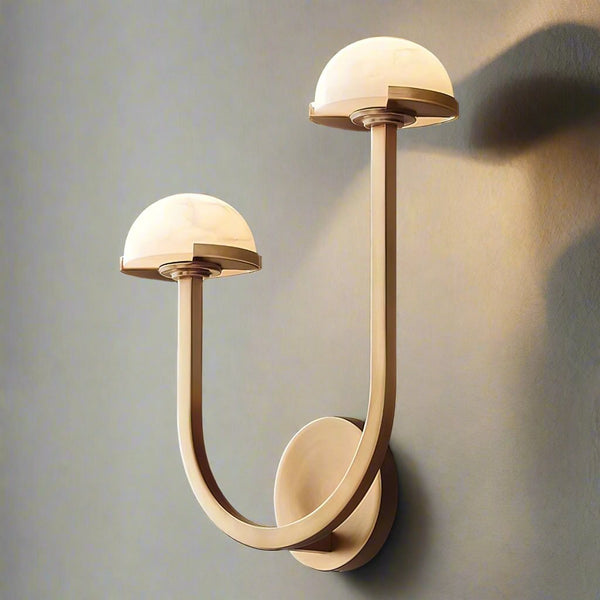 Pilzalabaster-Wandlampe für Ihr Zuhause