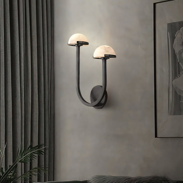 Pilzalabaster-Wandlampe für Ihr Zuhause