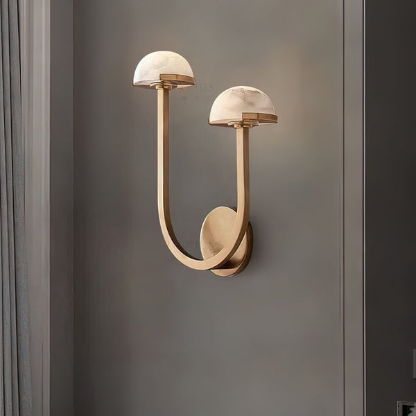 Pilzalabaster-Wandlampe für Ihr Zuhause