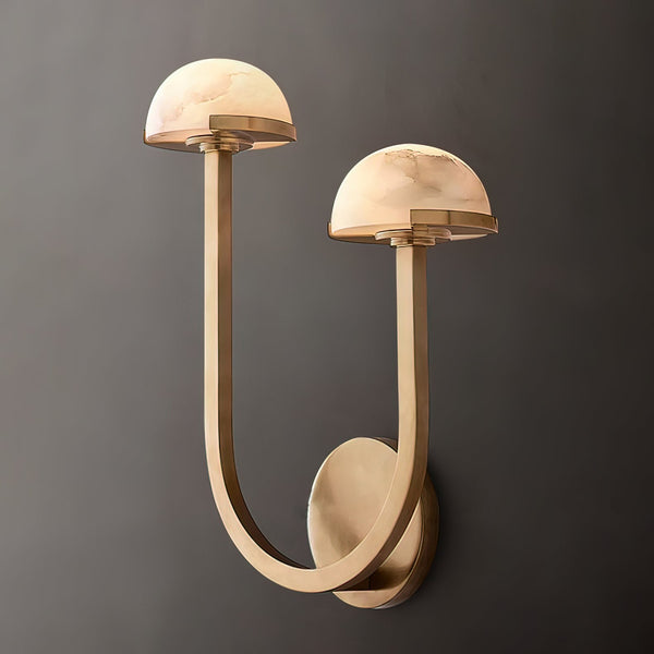 Pilzalabaster-Wandlampe für Ihr Zuhause
