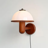 Pilz-Wandlampe aus Holz