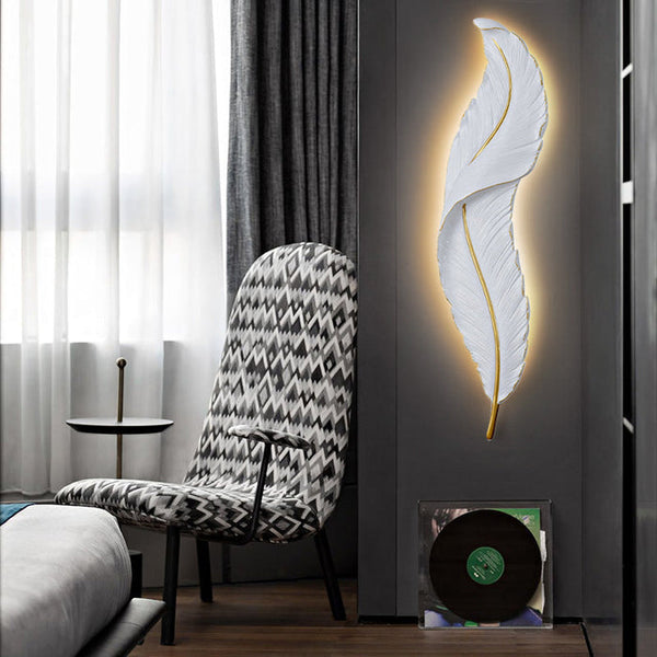 Gloray LED-Wandleuchte in Form einer Feder