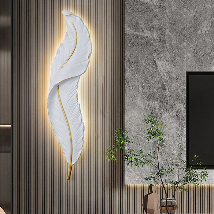 Gloray LED-Wandleuchte in Form einer Feder