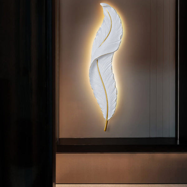 Gloray LED-Wandleuchte in Form einer Feder