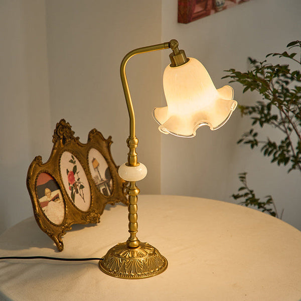 Roselamp | Fashion Flower Tischlampe aus Messing