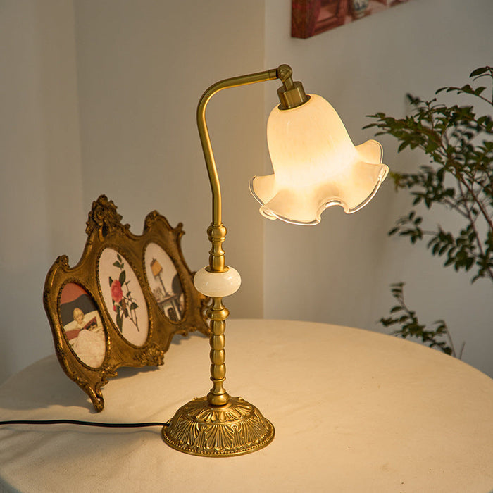 Roselamp | Fashion Flower Tischlampe aus Messing