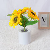 Glitzernde Sonnenblume Lampe für auf Tisch