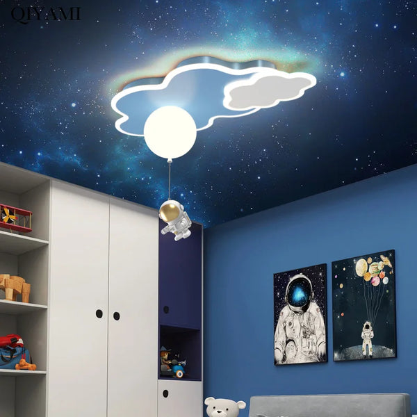CosmoGlow LED Astronauten Wolken-Deckenleuchte