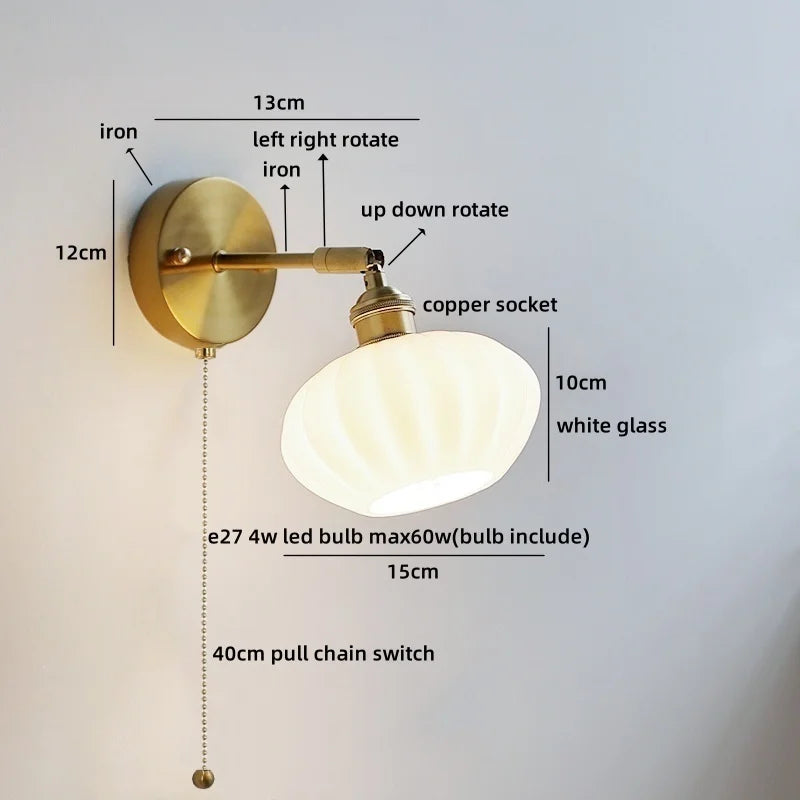 Kyotaro Wandleuchte – Japanische Keramik-Wandlampe mit LED-Kompatibilität