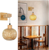 SolBambu Wandlampe – Handgeflochtene Bambuslaterne für Moderne Naturräume