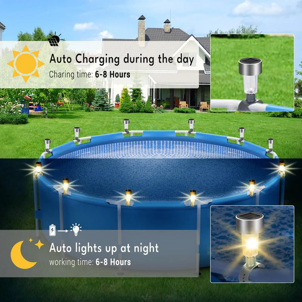 SOLARLUX 6er-Set LED Solar Poolbeleuchtung