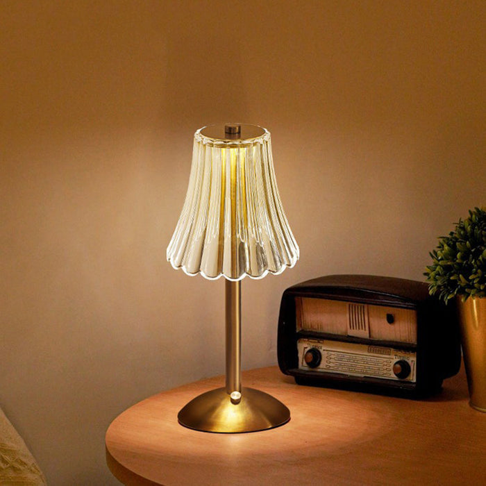 Classic Gold Kristall Tischlampe
