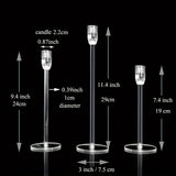 LumenAcry Acryl-Kerzenhalter Set (3-teilig)