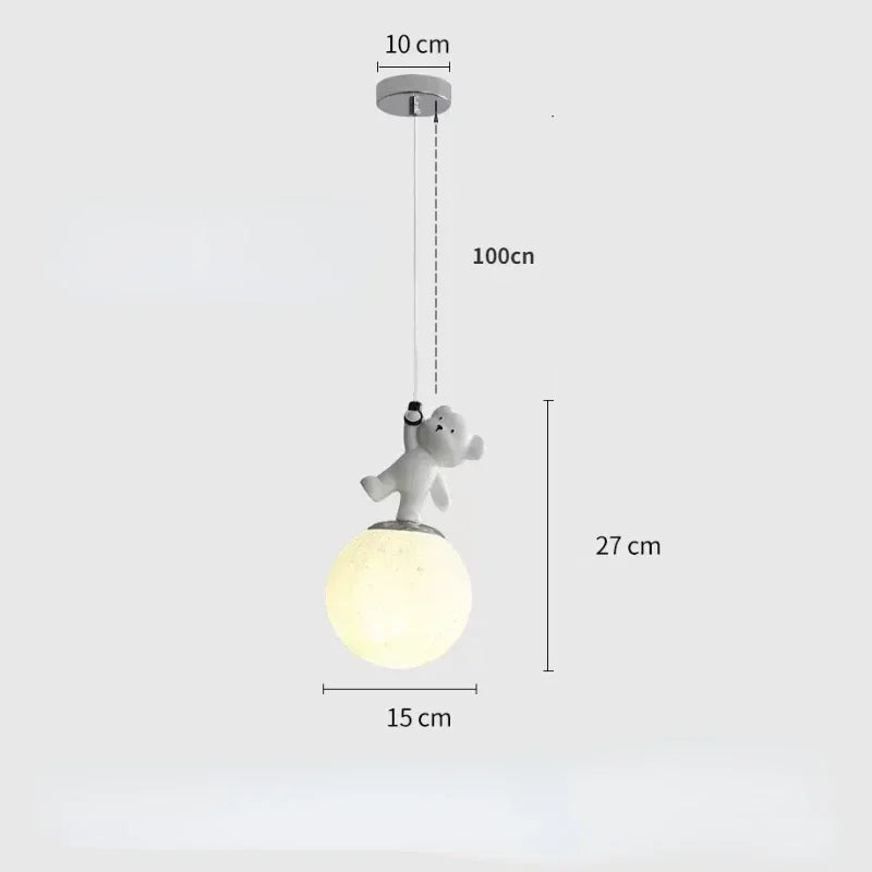 Nordic Bear Glow – Verspielte LED-Hängeleuchte für Kinderzimmer & Kreativräume