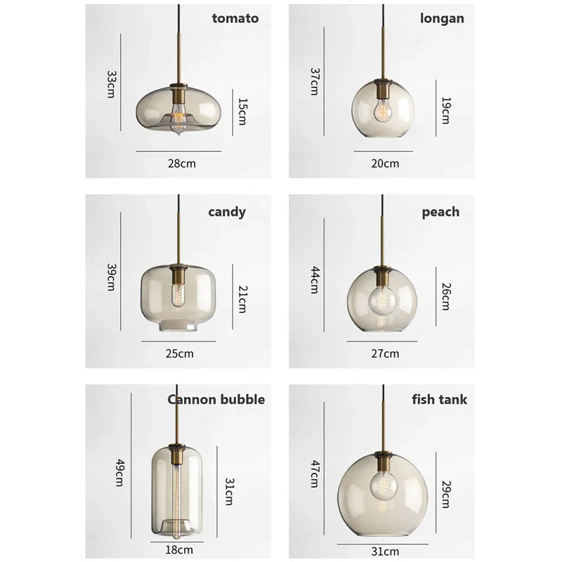 LumiLoft Glas Pendelleuchte
