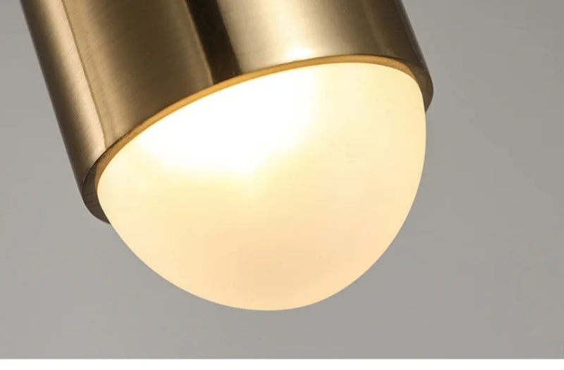 Luxe Aurea Goldene Pendelleuchte – Minimalistische LED-Deckenlampe