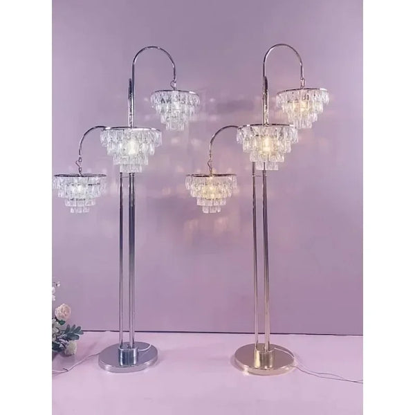 LumiÉclat Kristall-Blumenvase & LED-Kerzenleuchter – Edle Tischdeko für Hochzeit, Party & Zuhause