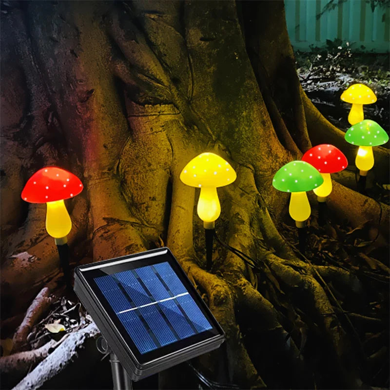 LUMIGLOW Solar-Pilz-Lichterkette