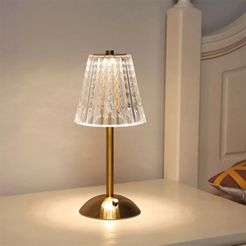 Aurora CrystalTouch – Klassische Kristall-LED-Tischlampe mit Touchbedienung