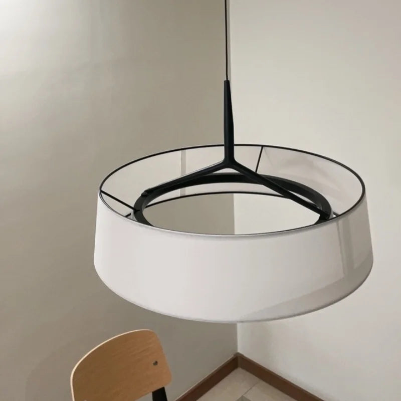 CircoLuce: Moderne Minimalistische LED Stoff-Hängeleuchte