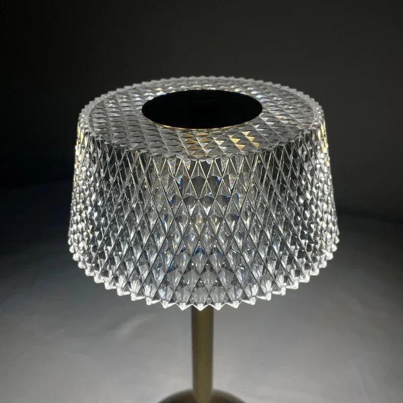 LumaGlow Touch – Wiederaufladbare Glas-LED-Nachtlampe