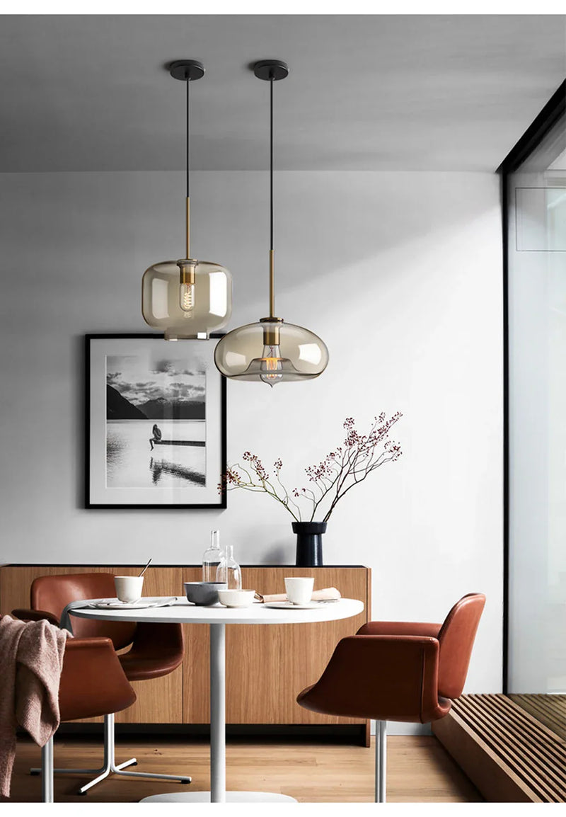 LumiLoft Glas Pendelleuchte