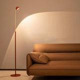 ScandiGlow Rote Skandinavische Stehlampe