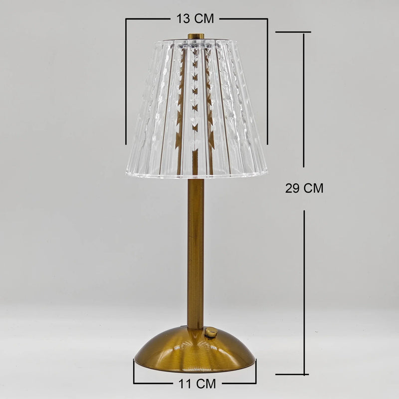 Aurora CrystalTouch – Klassische Kristall-LED-Tischlampe mit Touchbedienung