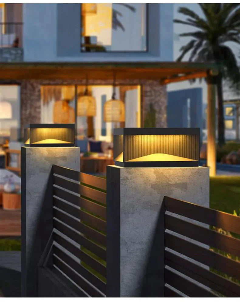 LuxoBox LED Garten-Pfeilerleuchte