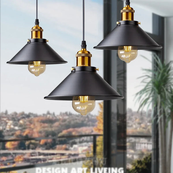 IronGlow Vintage LED Pendelleuchte – Retro Loftlampe für Küche & Esszimmer