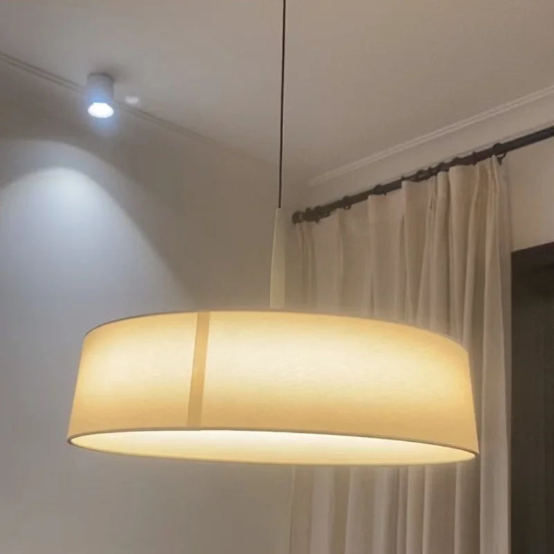 CircoLuce: Moderne Minimalistische LED Stoff-Hängeleuchte