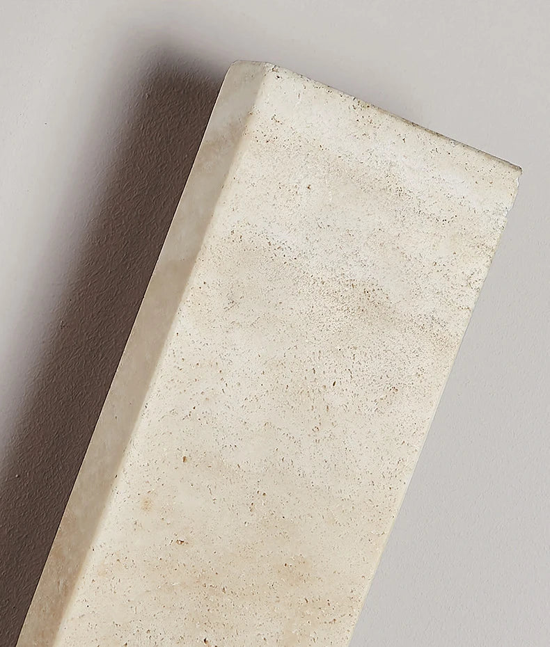 StoneGlow Recta – Moderne Wandleuchte aus Naturstein