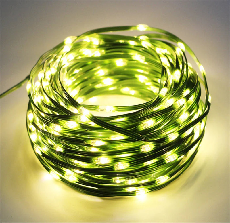 GLOWLINE – 10M-100M Wasserdichte LED-Lichterkette mit 8 Modi