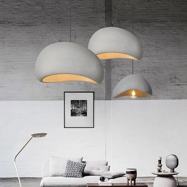 WabiGlow – Moderne LED Pendelleuchte im Wabi-Sabi-Stil für Wohnzimmer, Schlafzimmer & Esszimmer