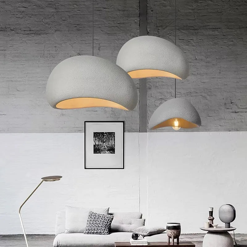 WabiGlow – Moderne LED Pendelleuchte im Wabi-Sabi-Stil für Wohnzimmer, Schlafzimmer & Esszimmer