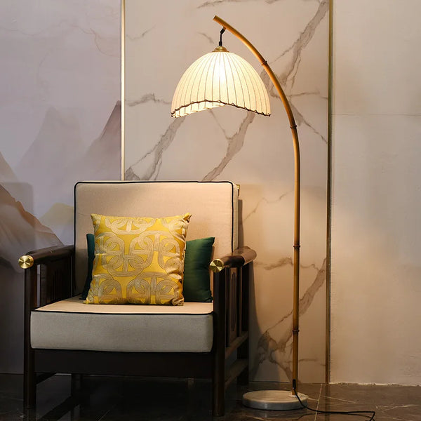 ZenGlow Wabi-Sabi LED Stehlampe – Nordisches & Japanisches Design für eine Ruhige Atmosphäre