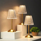 Aurora CrystalTouch – Klassische Kristall-LED-Tischlampe mit Touchbedienung