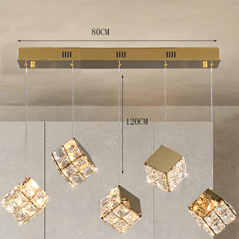 LuxeLicht Kristallen Trap Hanglamp