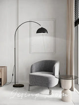 Nordic Arc Luxe Stehlampe – Minimalistische LED Stehleuchte mit Marmorbasis