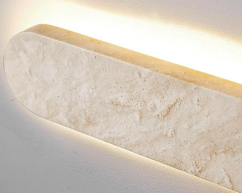 StoneGlow Recta – Moderne Wandleuchte aus Naturstein