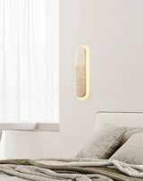 StoneGlow Recta – Moderne Wandleuchte aus Naturstein