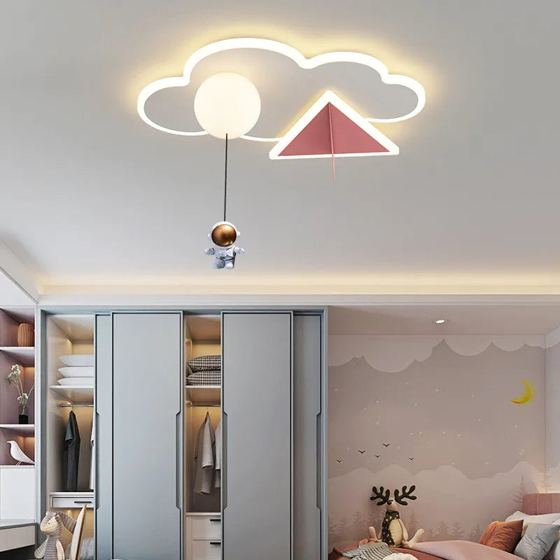 CosmoGlow LED Astronauten Wolken-Deckenleuchte